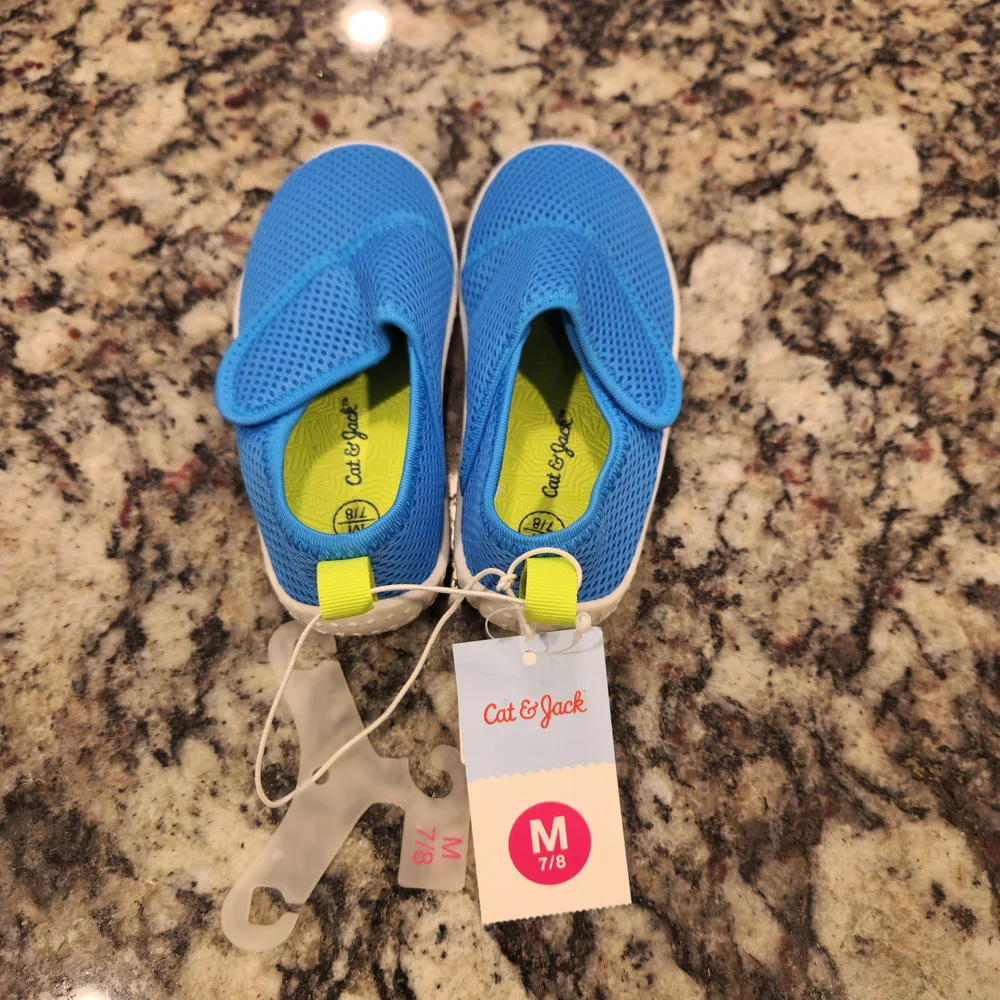 Cat & Jack Youth Girl's Shoes Water Sandals Blue Size Medium 7/8